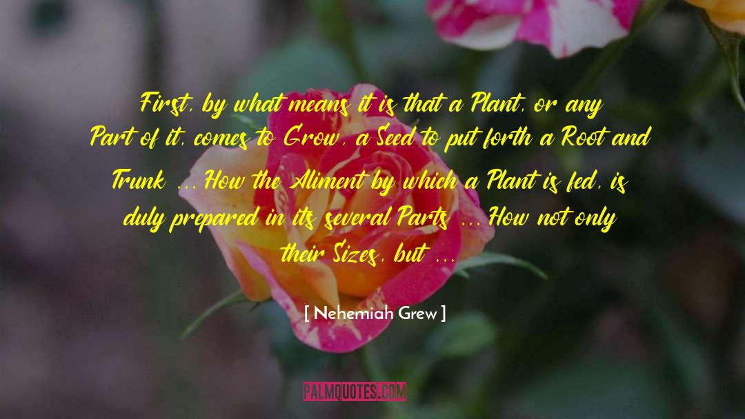 Nehemiah Grew Quotes: First, by what means it