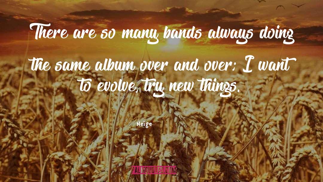 Neige Quotes: There are so many bands