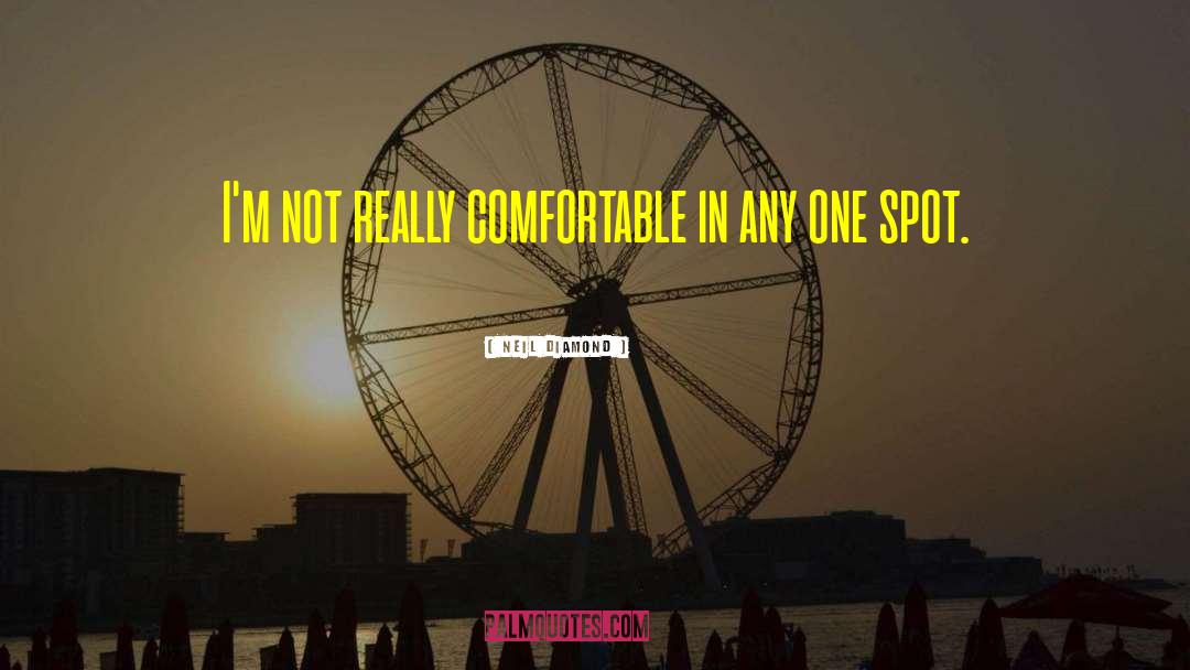 Neil Diamond Quotes: I'm not really comfortable in