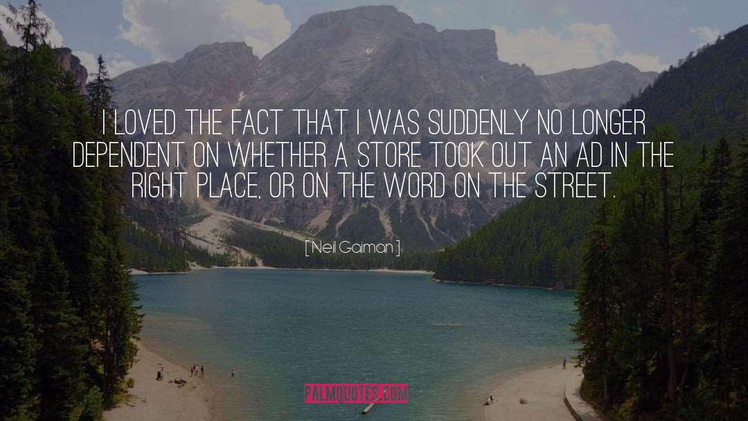 Neil Gaiman Quotes: I loved the fact that