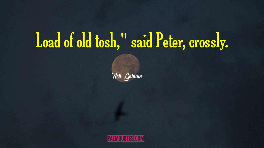 Neil Gaiman Quotes: Load of old tosh,