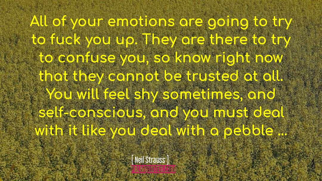 Neil Strauss Quotes: All of your emotions are