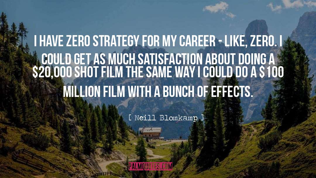 Neill Blomkamp Quotes: I have zero strategy for