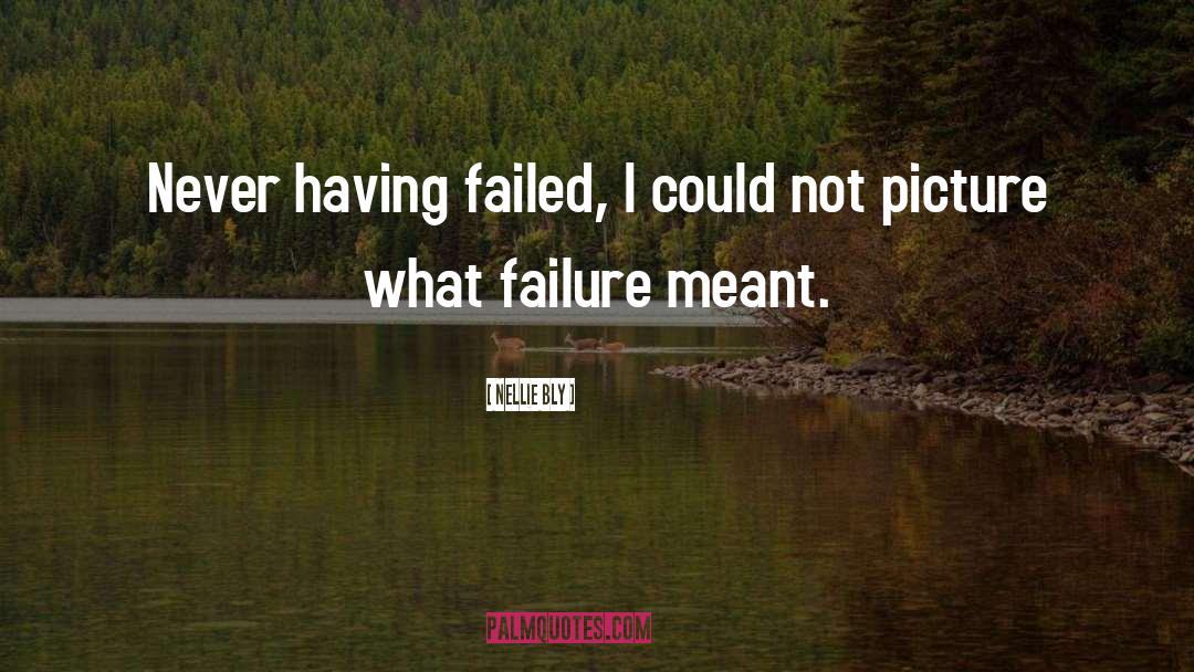 Nellie Bly Quotes: Never having failed, I could