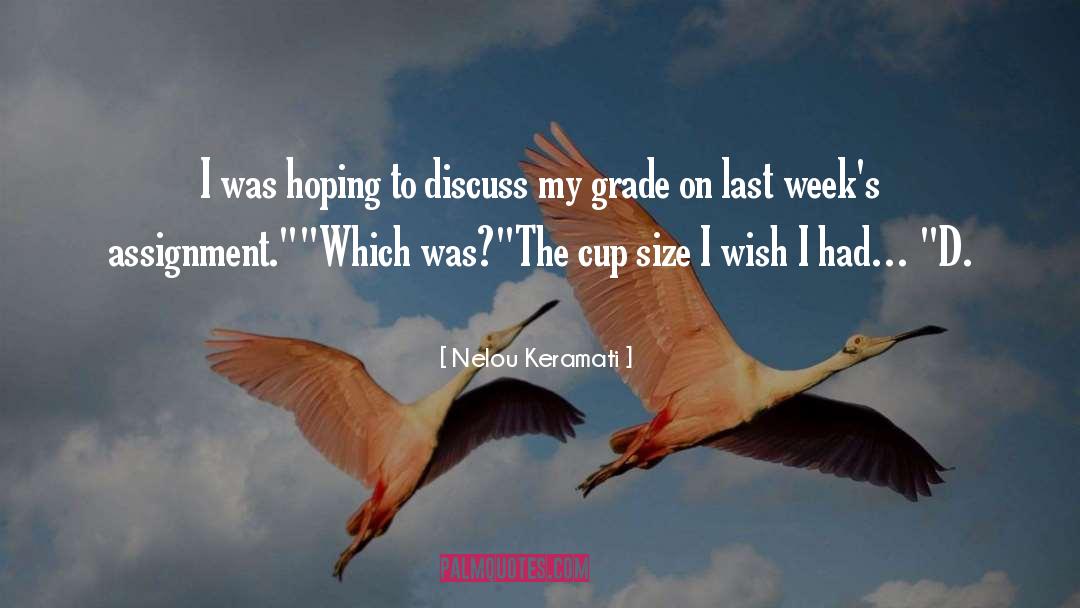 Nelou Keramati Quotes: I was hoping to discuss