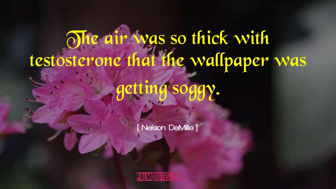 Nelson DeMille Quotes: The air was so thick