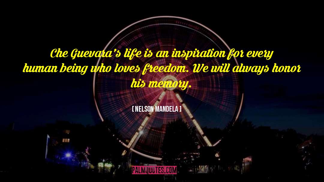 Nelson Mandela Quotes: Che Guevara's life is an
