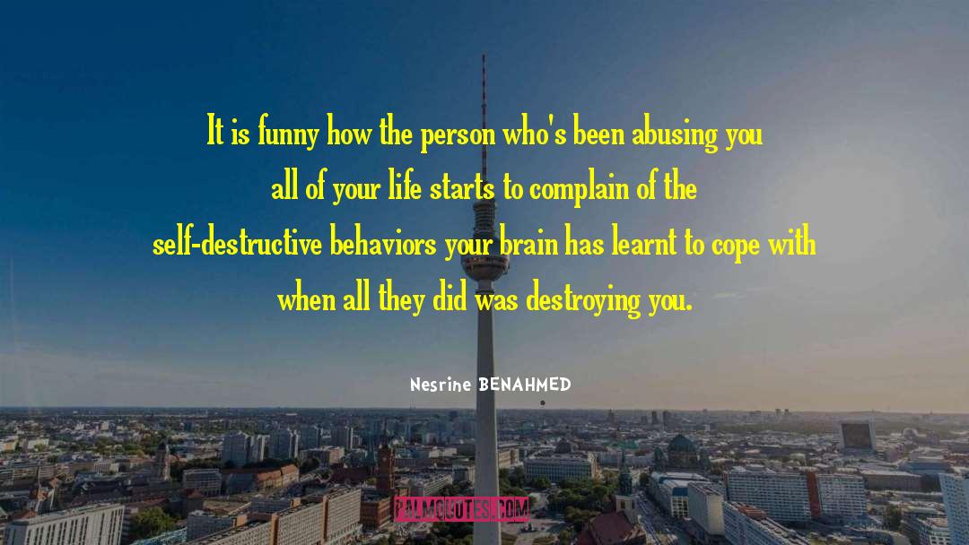 Nesrine BENAHMED Quotes: It is funny how the