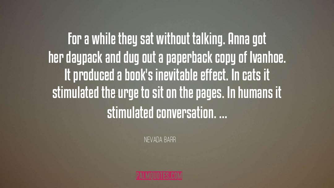 Nevada Barr Quotes: For a while they sat