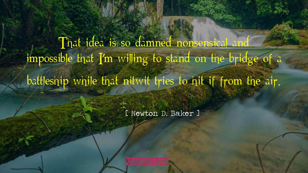 Newton D. Baker Quotes: That idea is so damned