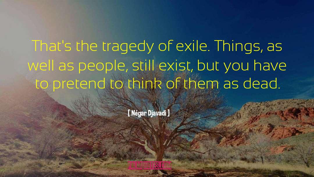 Négar Djavadi Quotes: That's the tragedy of exile.