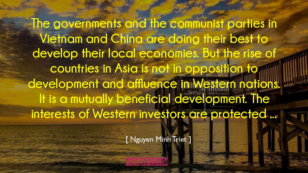 Nguyen Minh Triet Quotes: The governments and the communist