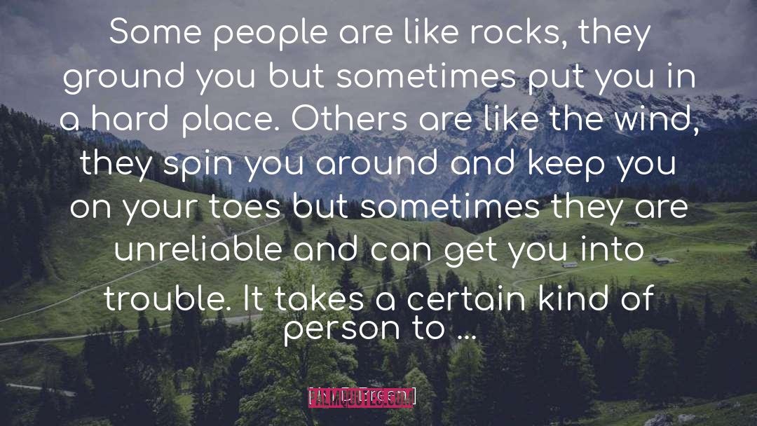 Ni D Breen Quotes: Some people are like rocks,