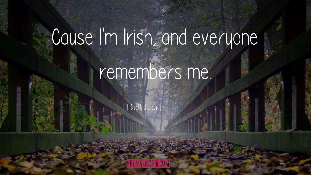 Niall Horan Quotes: Cause I'm Irish, and everyone