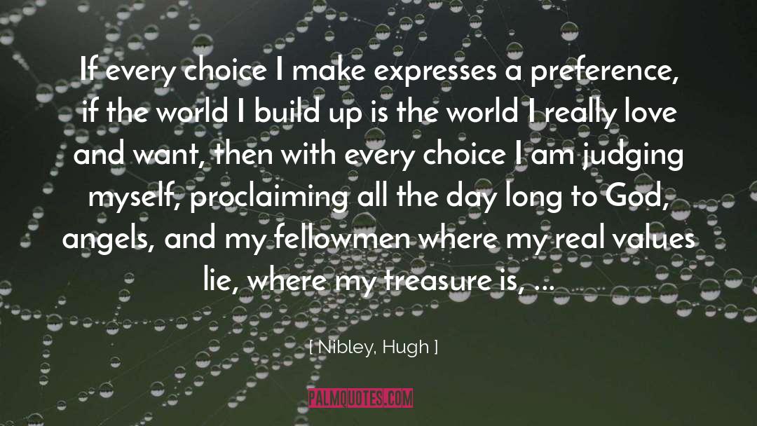 Nibley, Hugh Quotes: If every choice I make