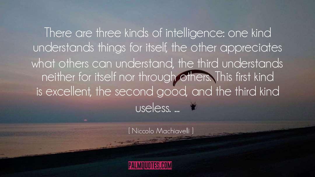 Niccolo Machiavelli Quotes: There are three kinds of