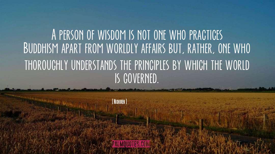 Nichiren Quotes: A person of wisdom is