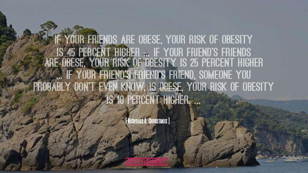 Nicholas A. Christakis Quotes: If your friends are obese,