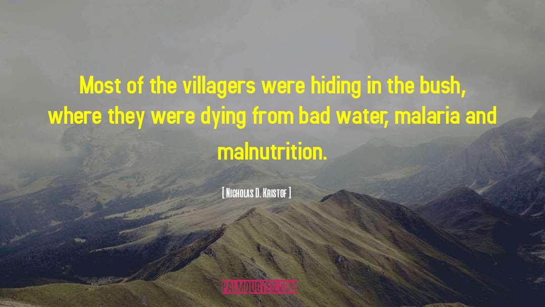 Nicholas D. Kristof Quotes: Most of the villagers were