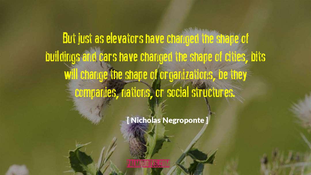 Nicholas Negroponte Quotes: But just as elevators have