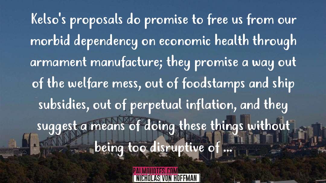 Nicholas Von Hoffman Quotes: Kelso's proposals do promise to