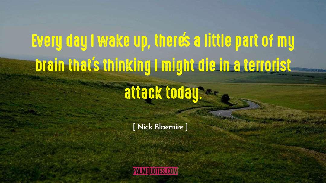 Nick Blaemire Quotes: Every day I wake up,