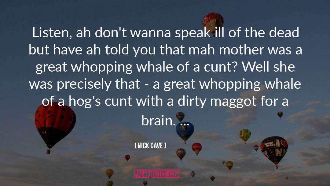 Nick Cave Quotes: Listen, ah don't wanna speak