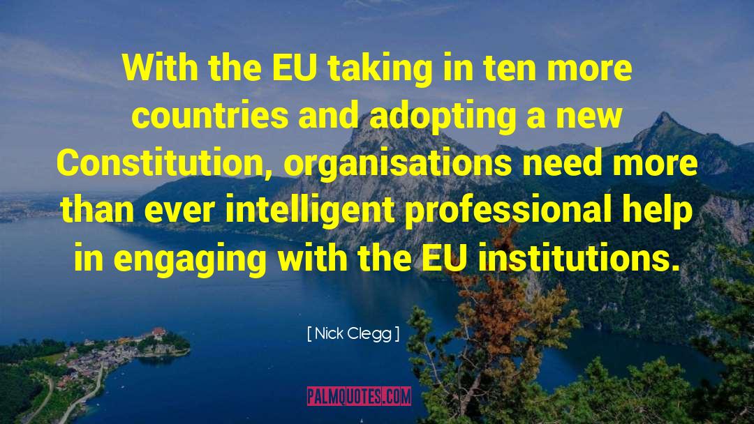 Nick Clegg Quotes: With the EU taking in