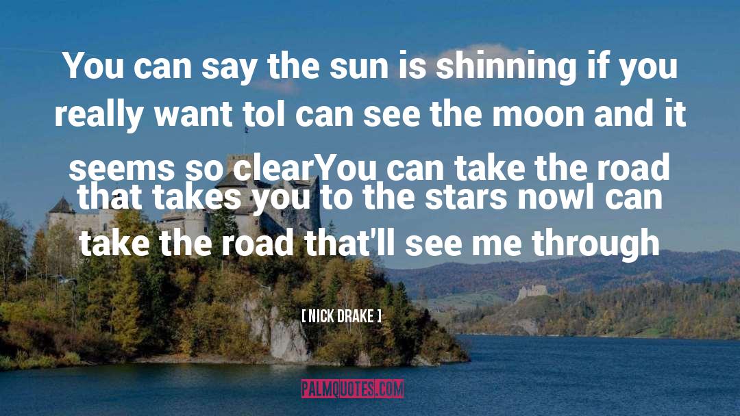 Nick Drake Quotes: You can say the sun