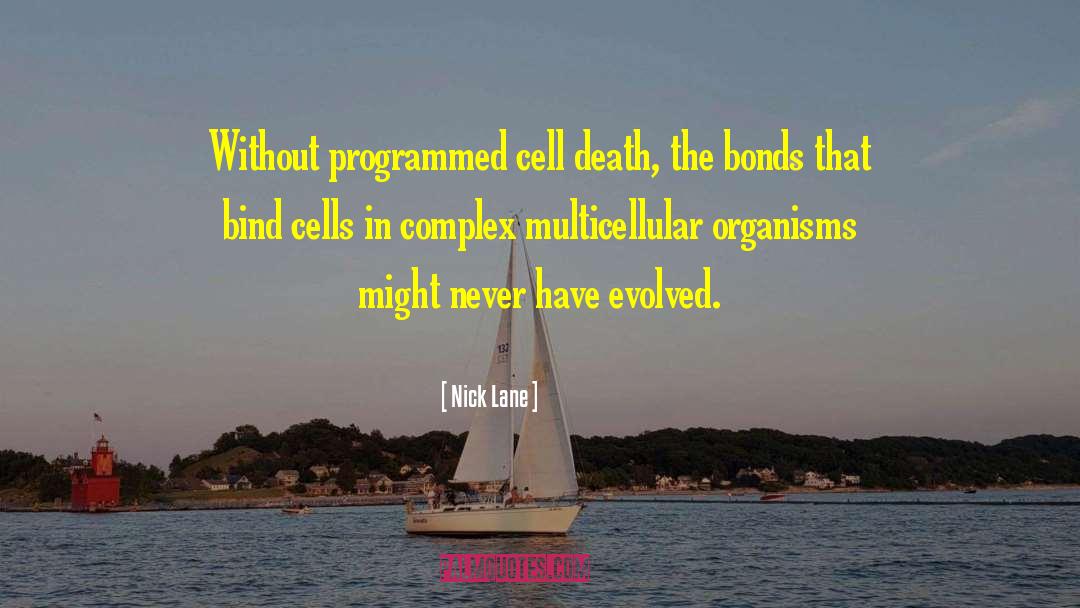 Nick Lane Quotes: Without programmed cell death, the