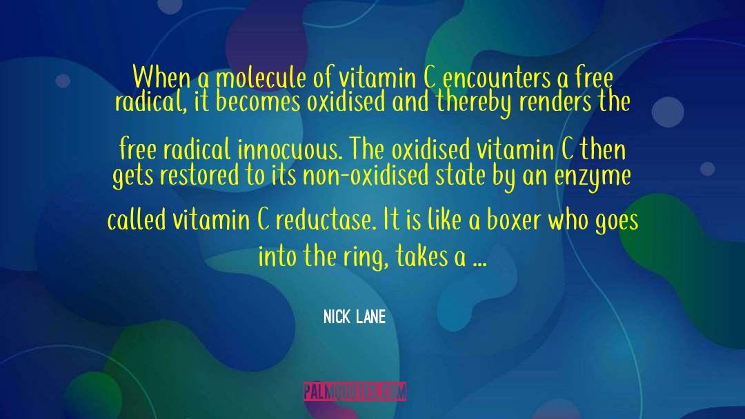 Nick Lane Quotes: When a molecule of vitamin