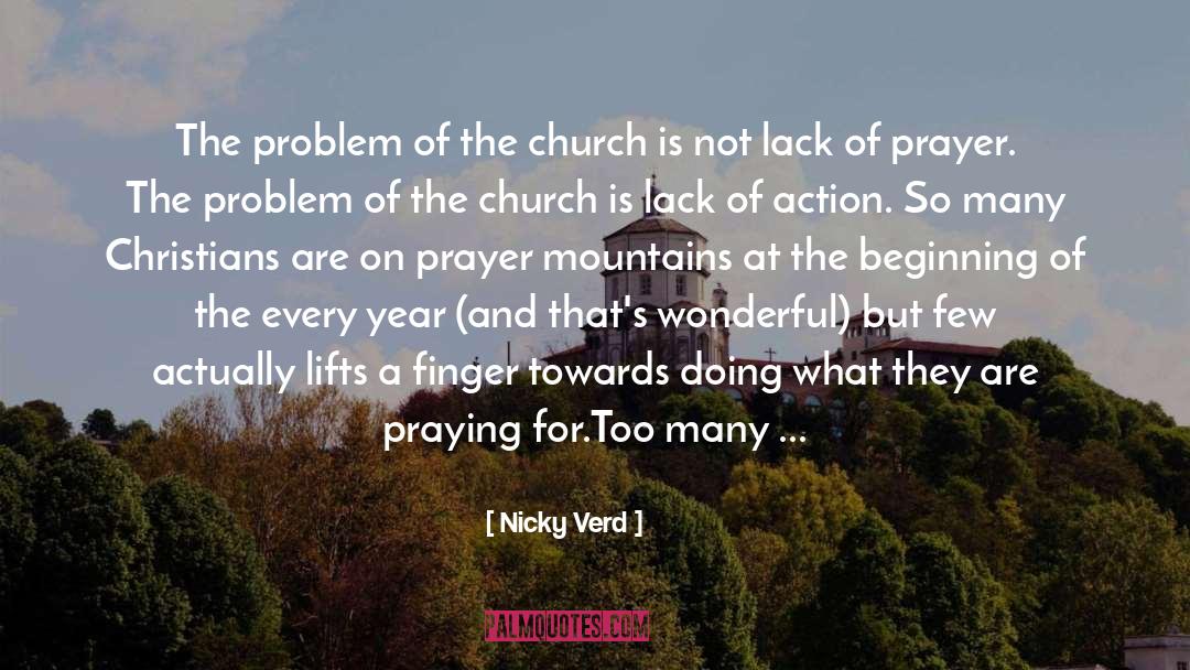 Nicky Verd Quotes: The problem of the church