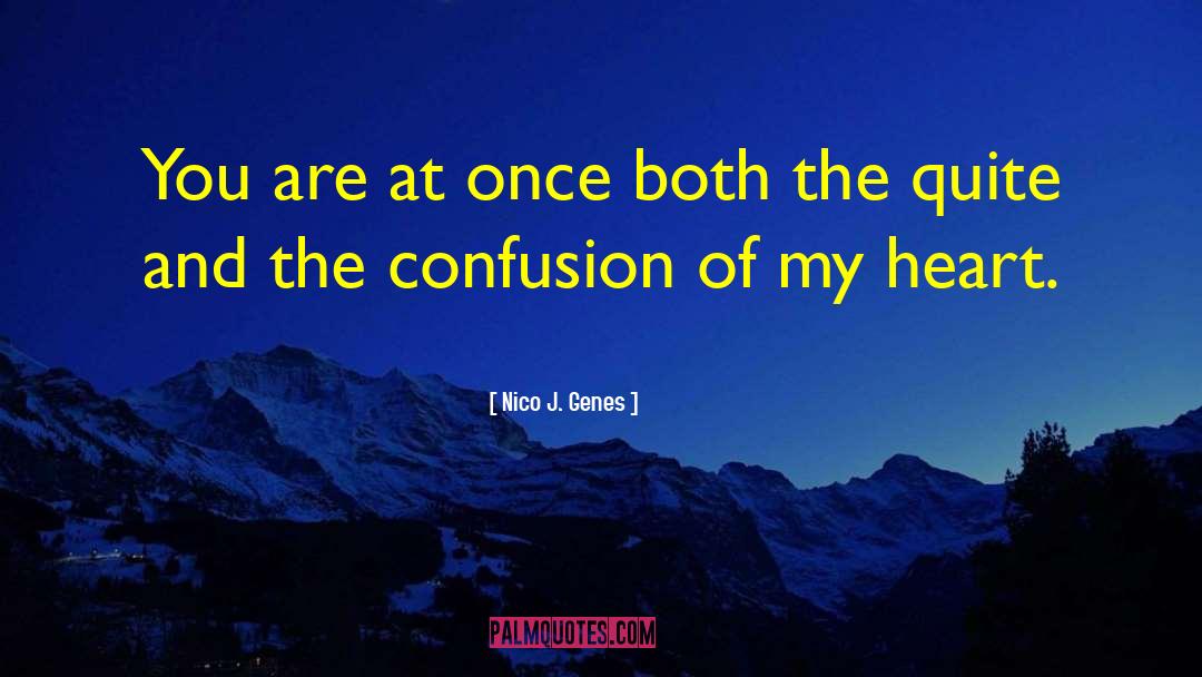 Nico J. Genes Quotes: You are at once both