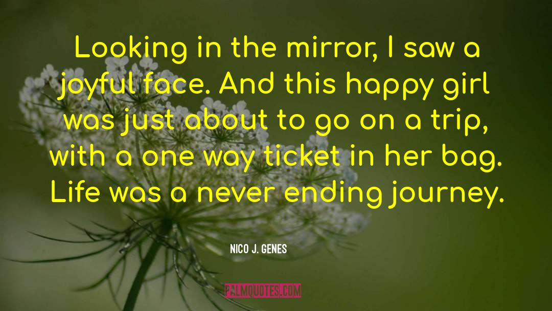 Nico J. Genes Quotes: Looking in the mirror, I
