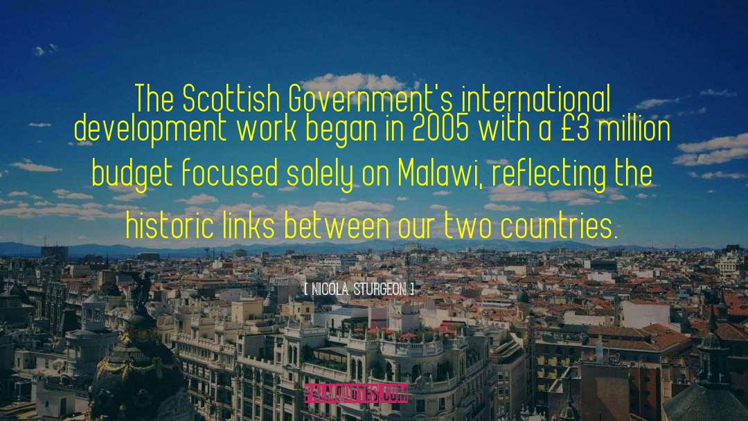 Nicola Sturgeon Quotes: The Scottish Government's international development