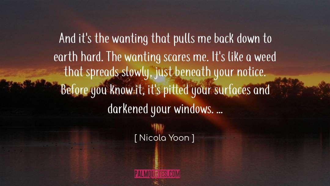 Nicola Yoon Quotes: And it's the wanting that