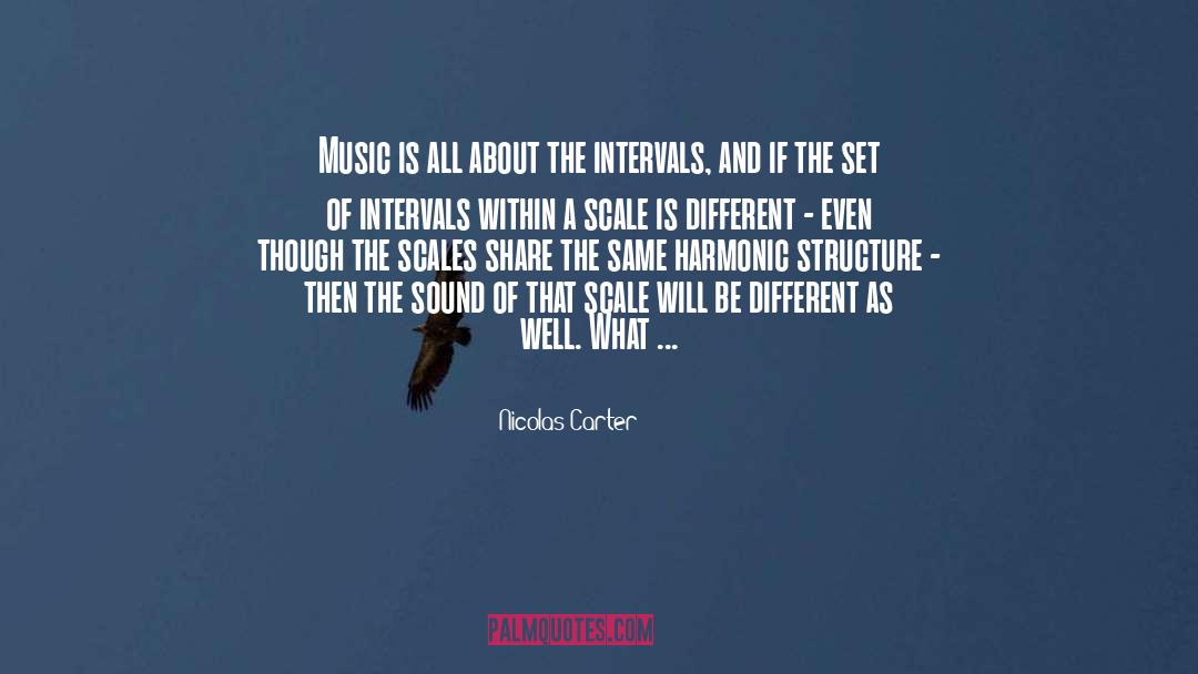 Nicolas Carter Quotes: Music is all about the