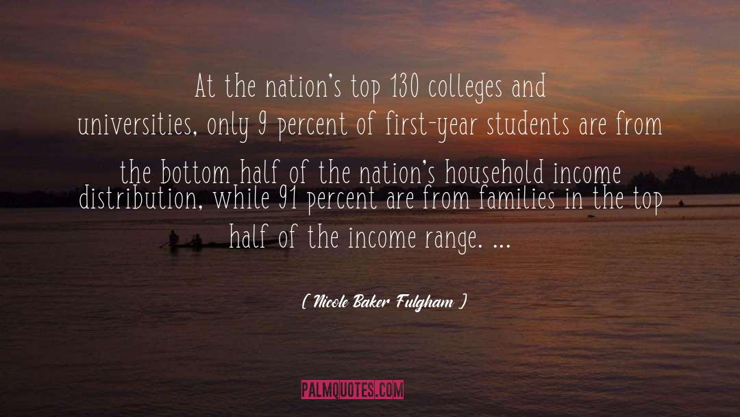 Nicole Baker Fulgham Quotes: At the nation's top 130