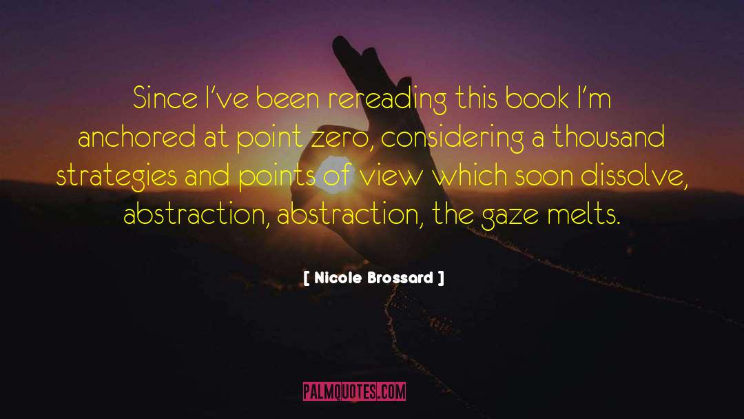 Nicole Brossard Quotes: Since I've been rereading this