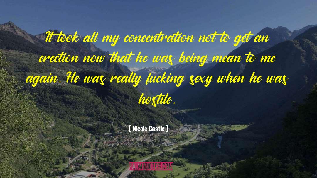 Nicole Castle Quotes: It took all my concentration