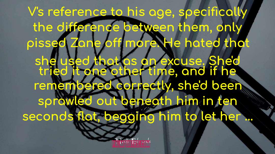 Nicole Edwards Quotes: V's reference to his age,