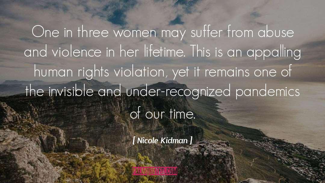 Nicole Kidman Quotes: One in three women may