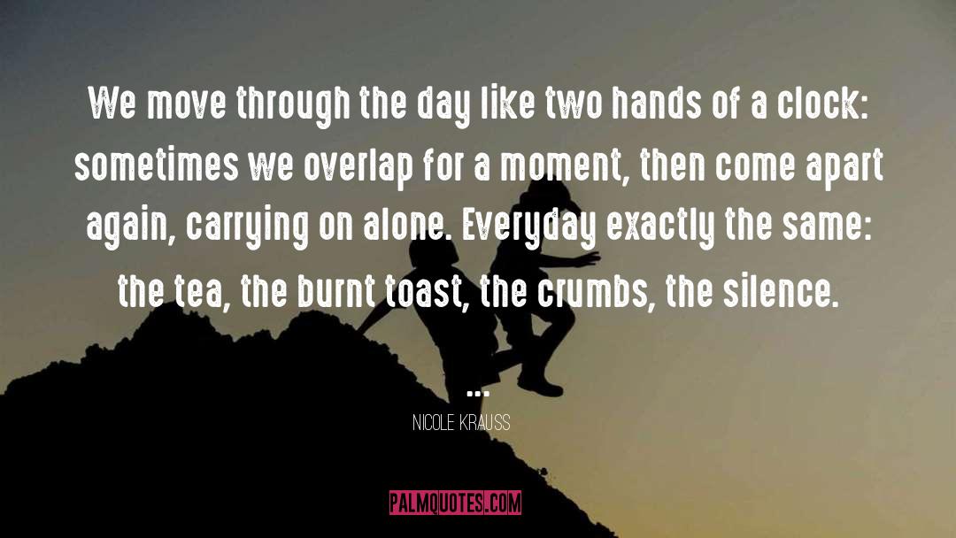 Nicole Krauss Quotes: We move through the day