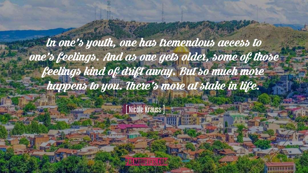Nicole Krauss Quotes: In one's youth, one has