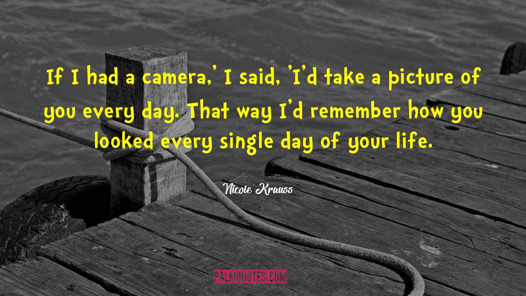 Nicole Krauss Quotes: If I had a camera,'