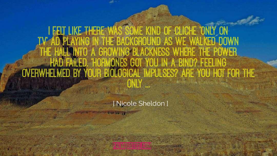 Nicole Sheldon Quotes: I felt like there was