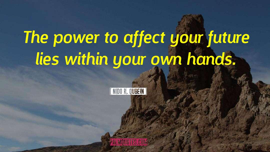 Nido R. Qubein Quotes: The power to affect your