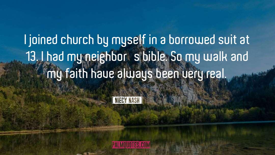 Niecy Nash Quotes: I joined church by myself