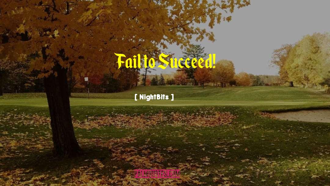NightBits Quotes: Fail to Succeed!