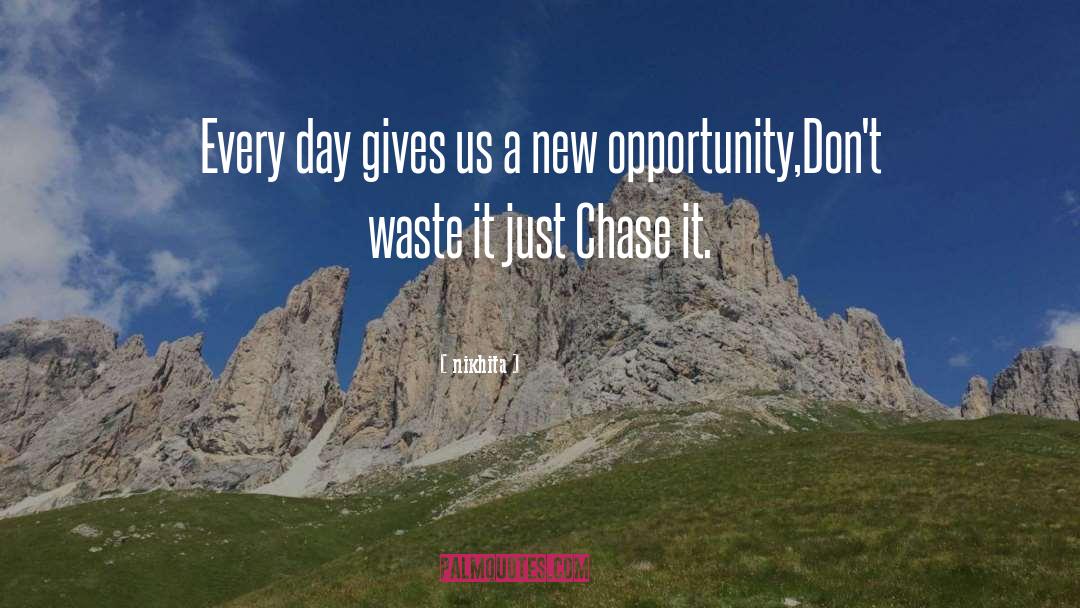 Nikhita Quotes: Every day gives us a